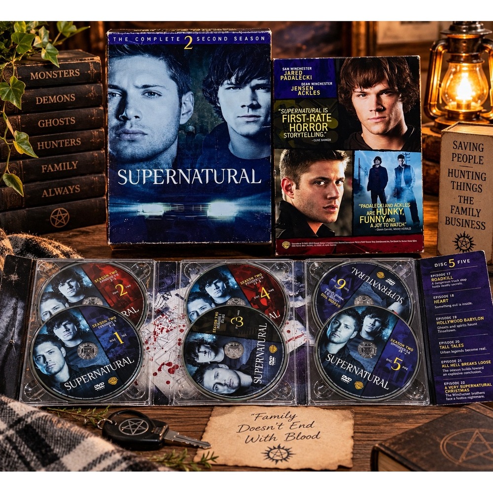 Supernatural The Complete Second Season 2 DVD Box Set 6-Disc CW Jared Padalecki